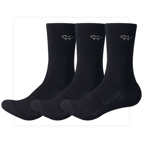 Classic Merino Wool Crew Socks (3 pairs）