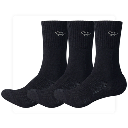 Classic Merino Wool Crew Socks (3 pairs）