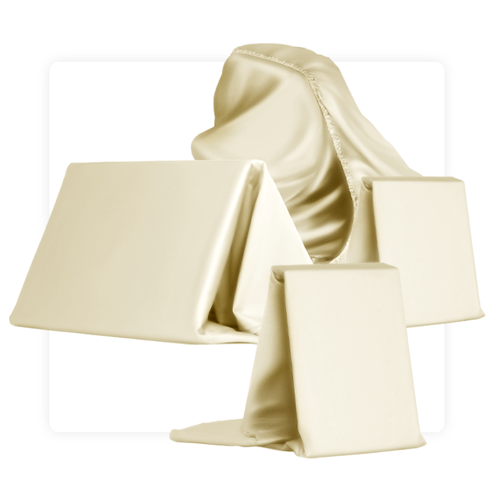 MP Magic Egyptian Cotton Sateen Sheets Set (Ivory)