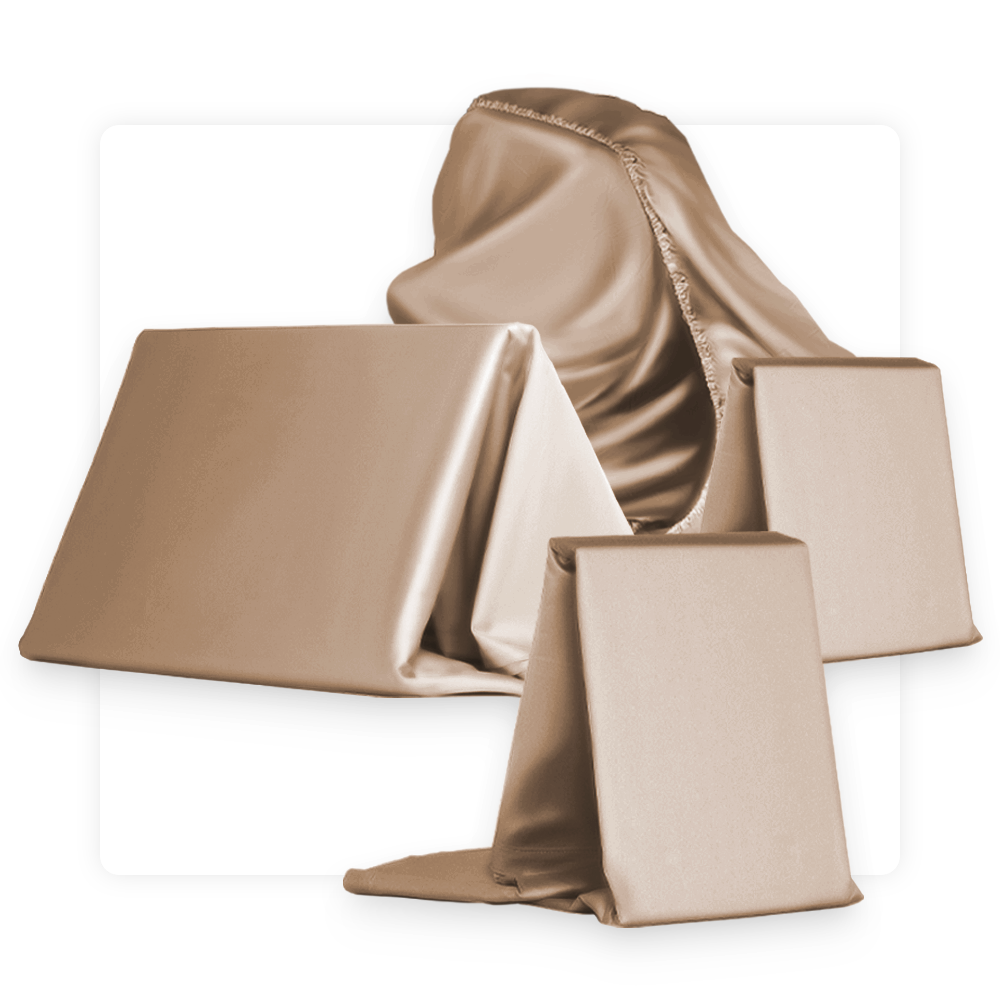 MP Magic Egyptian Cotton Sateen Sheets Set (Khaki)