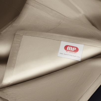 MP Magic Egyptian Cotton Sateen Sheets Set (Khaki)